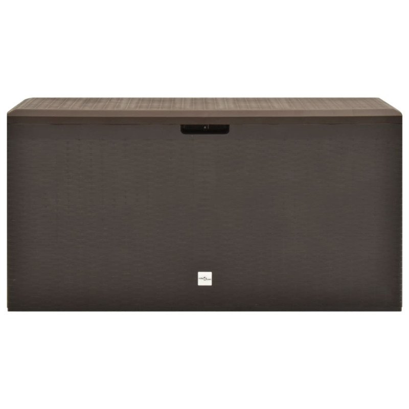 vidaXL Záhradný úložný box hnedý 114x47x60 cm