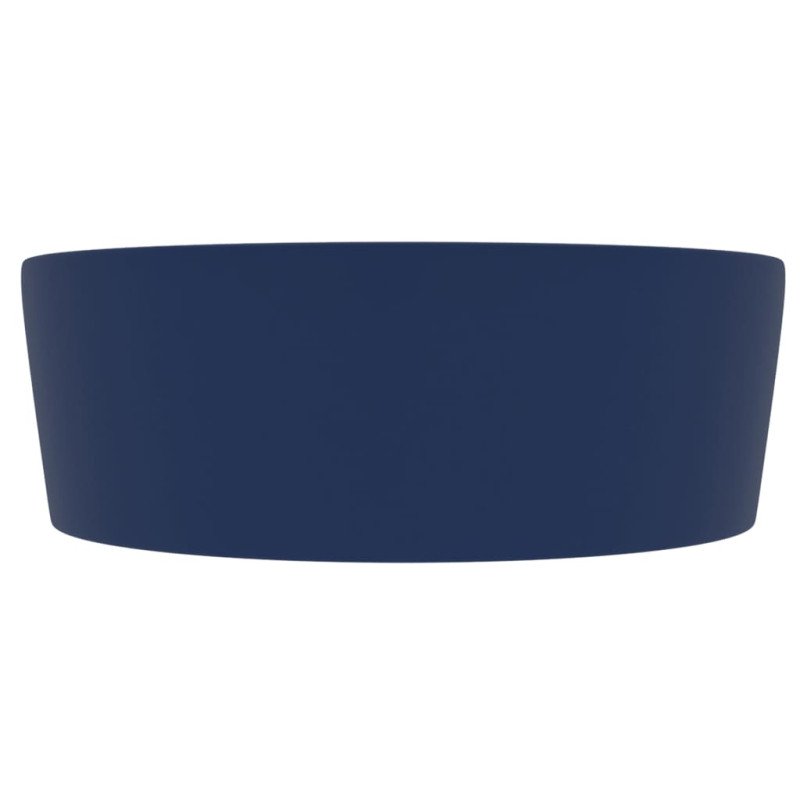 vidaXL Luxusné umývadlo, prepad, matné tmavomodré 36x13 cm, keramika