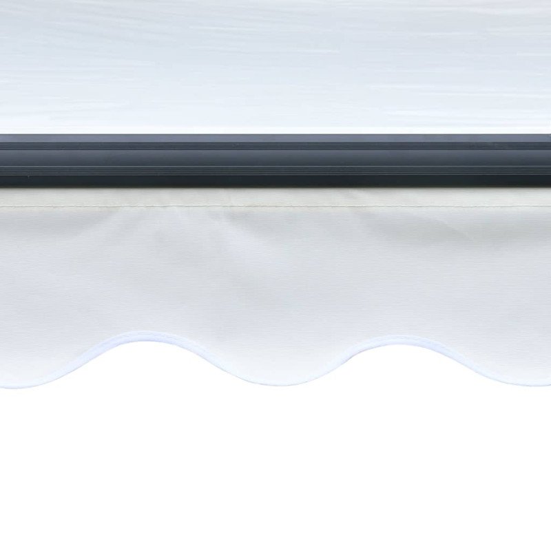 vidaXL Ručne zaťahovacia markíza s LED 400x300 cm krémová