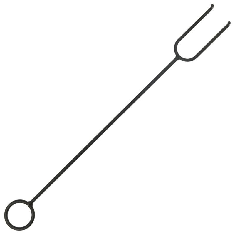 vidaXL Prenosné ohnisko s kutáčom 68 cm XXL oceľ