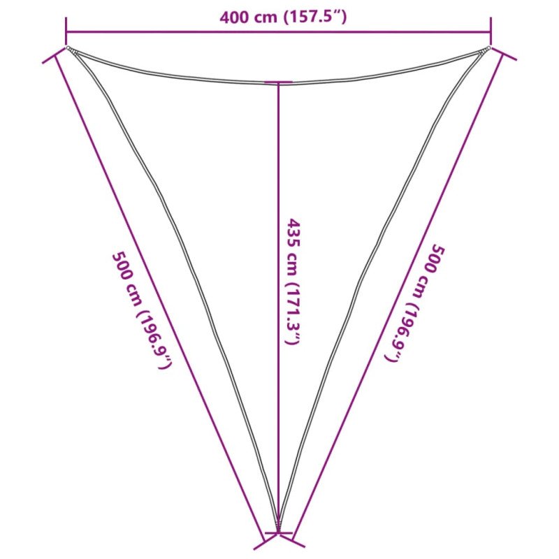 vidaXL Tieniaca plachta 160 g/m² čierna 4x5x5 m HDPE