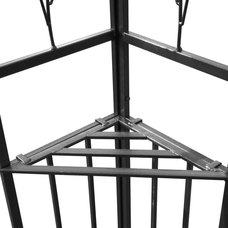 vidaXL Altánok s dvojitou strieškou 3x4 m, sivohnedý 180 g/m²