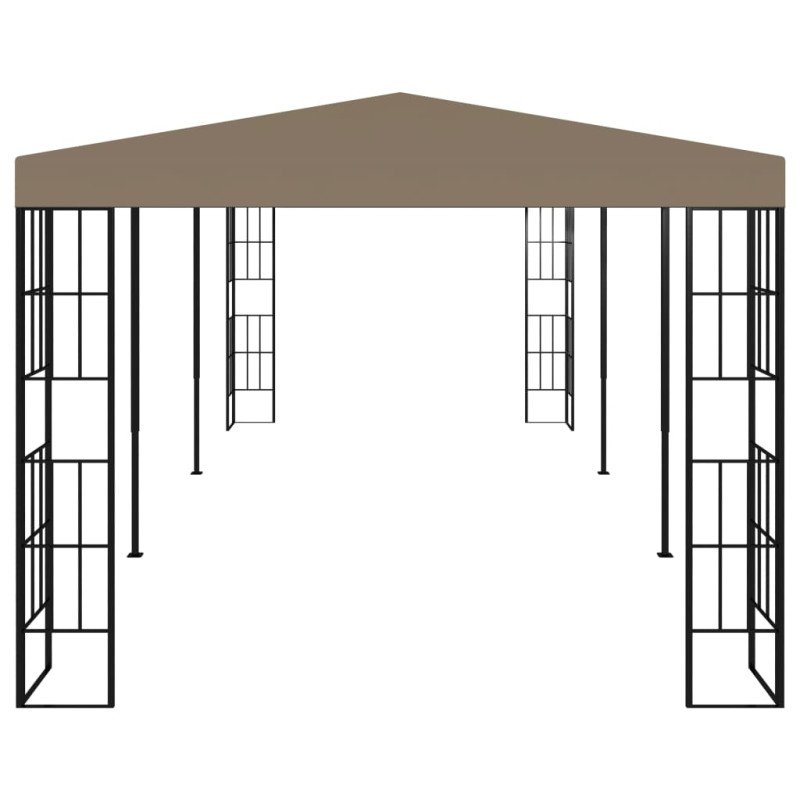 vidaXL Altánok 6x3 m, sivohnedý