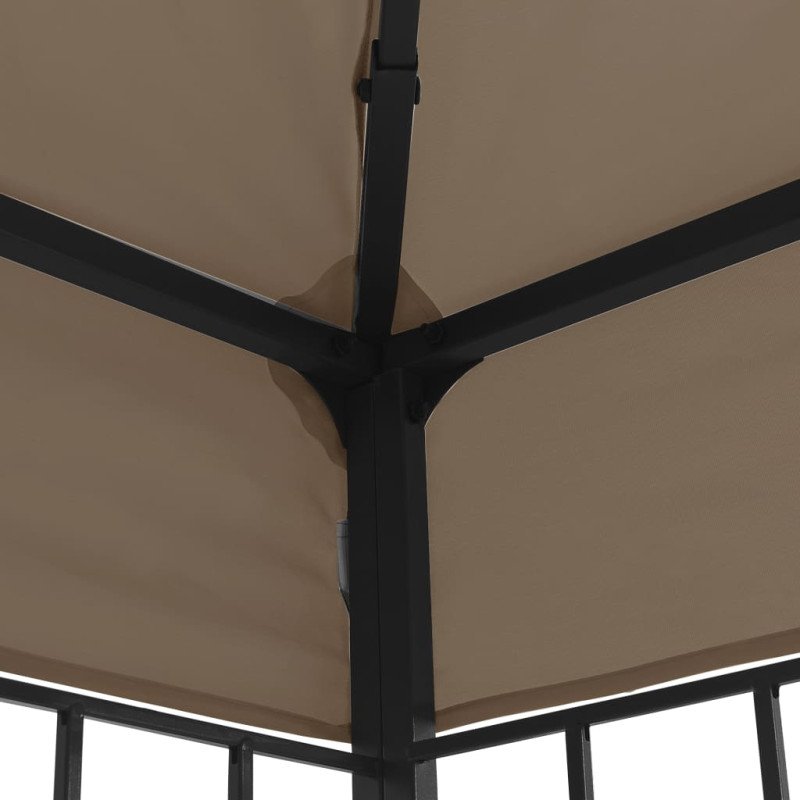 vidaXL Altánok 6x3 m, sivohnedý