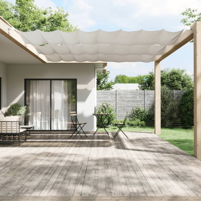 vidaXL Vertikálna markíza biela 140x420 cm oxfordská látka