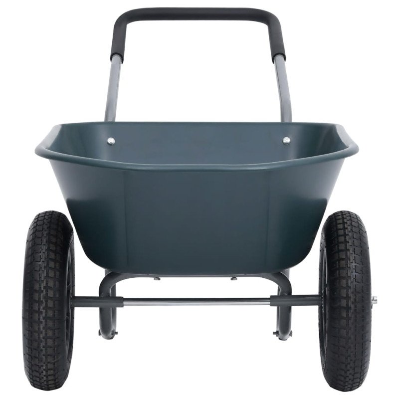 vidaXL Fúrik zeleno-sivý 140x63x65 cm 78 l 100 kg