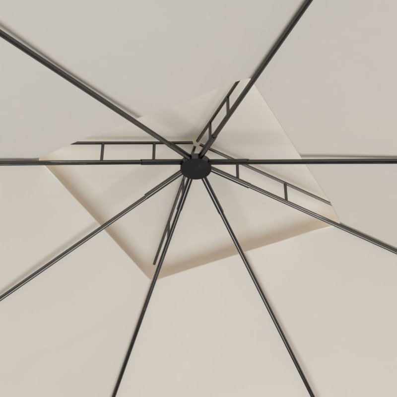 vidaXL Altánok 3x3x2,7 m krémový 160 g/m²