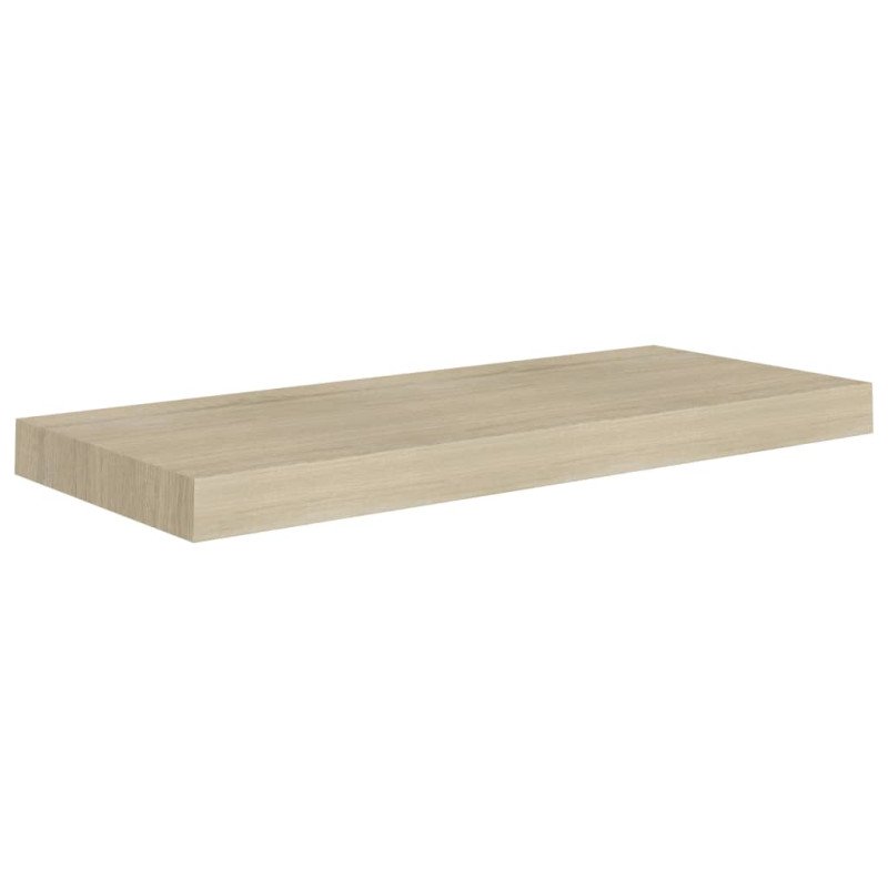 vidaXL Plávajúce nástenné police 4 ks, dubové 60x23,5x3,8 cm, MDF