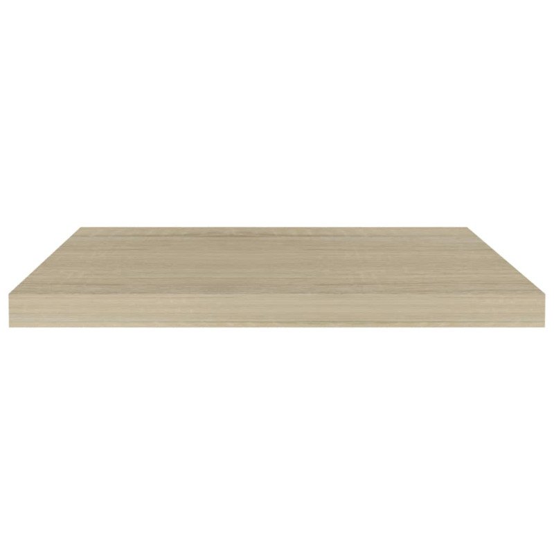 vidaXL Plávajúce nástenné police 4 ks, dubové 60x23,5x3,8 cm, MDF