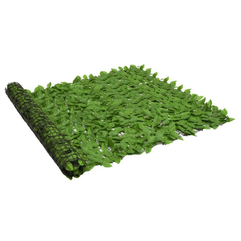 vidaXL Balkónová markíza so zelenými listami 600x150 cm