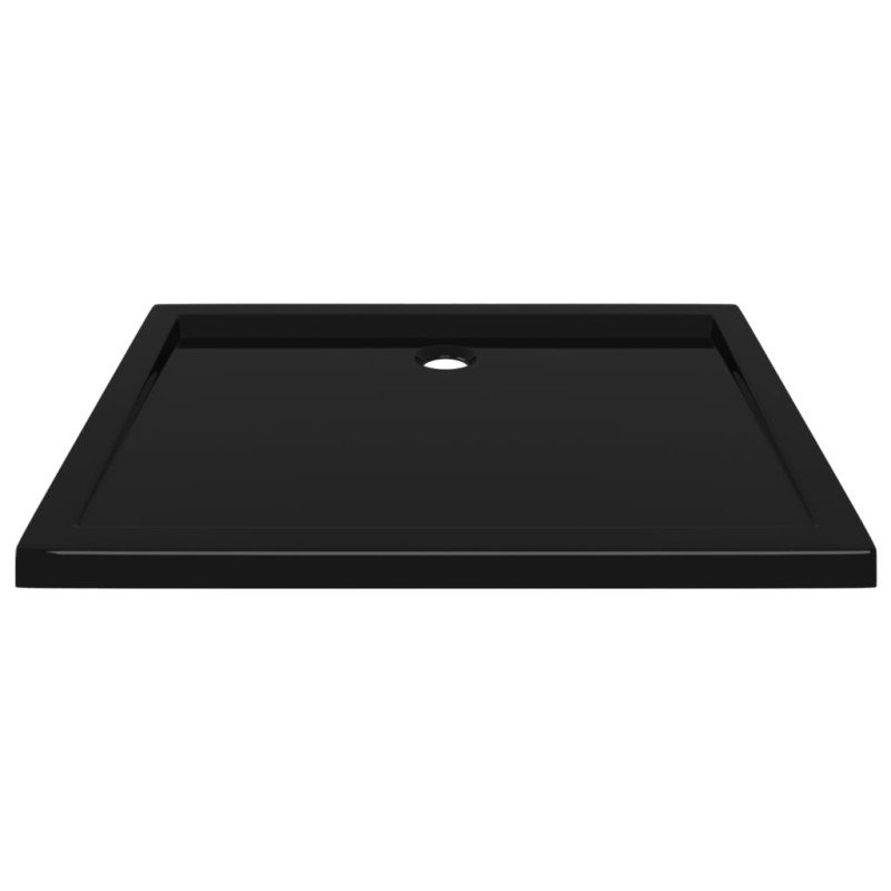 vidaXL Obdĺžniková sprchová vanička z ABS čierna 70x90 cm