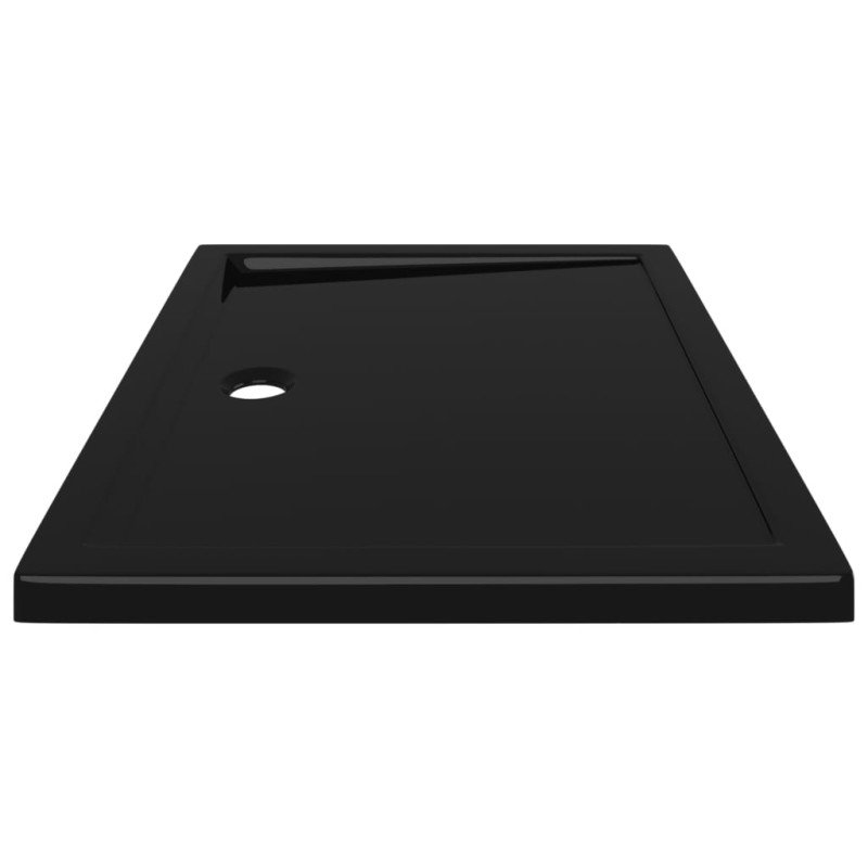 vidaXL Obdĺžniková sprchová vanička z ABS čierna 70x90 cm