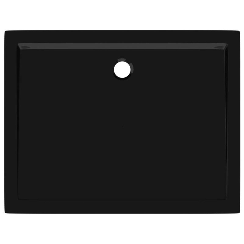 vidaXL Obdĺžniková sprchová vanička z ABS čierna 70x90 cm