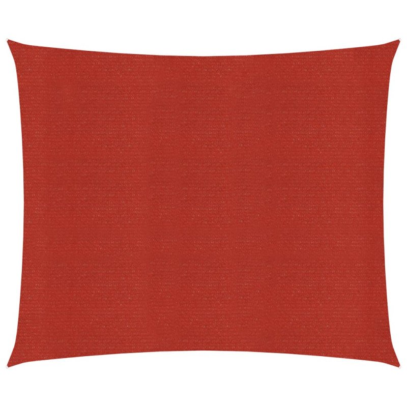 vidaXL Tieniaca plachta 160 g/m² červená 4,5x4,5 m HDPE