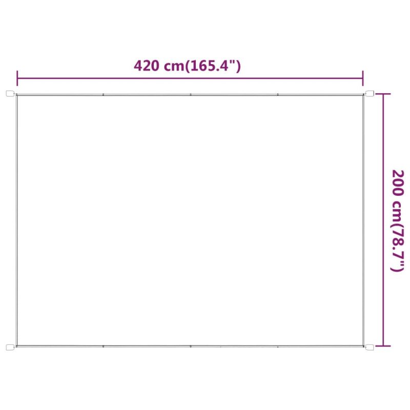 vidaXL Vertikálna markíza antracitová 200x420 cm oxfordská látka
