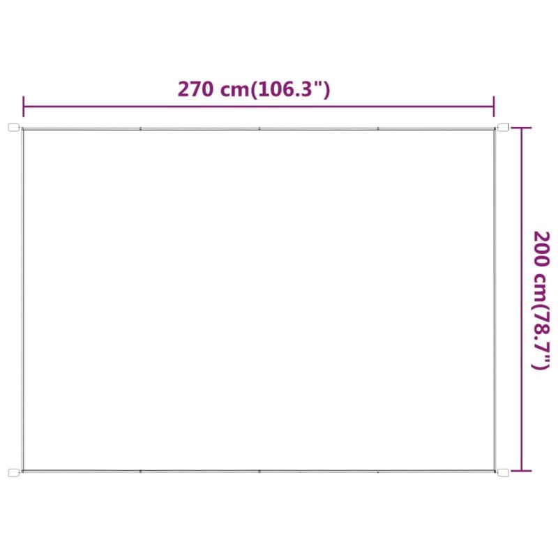 vidaXL Vertikálna markíza béžová 200x270 cm oxfordská látka