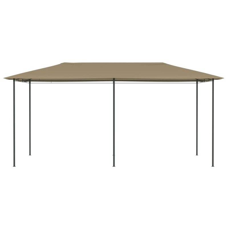 vidaXL Altánok 3x6x2,6 m sivohnedý 160 g/m²