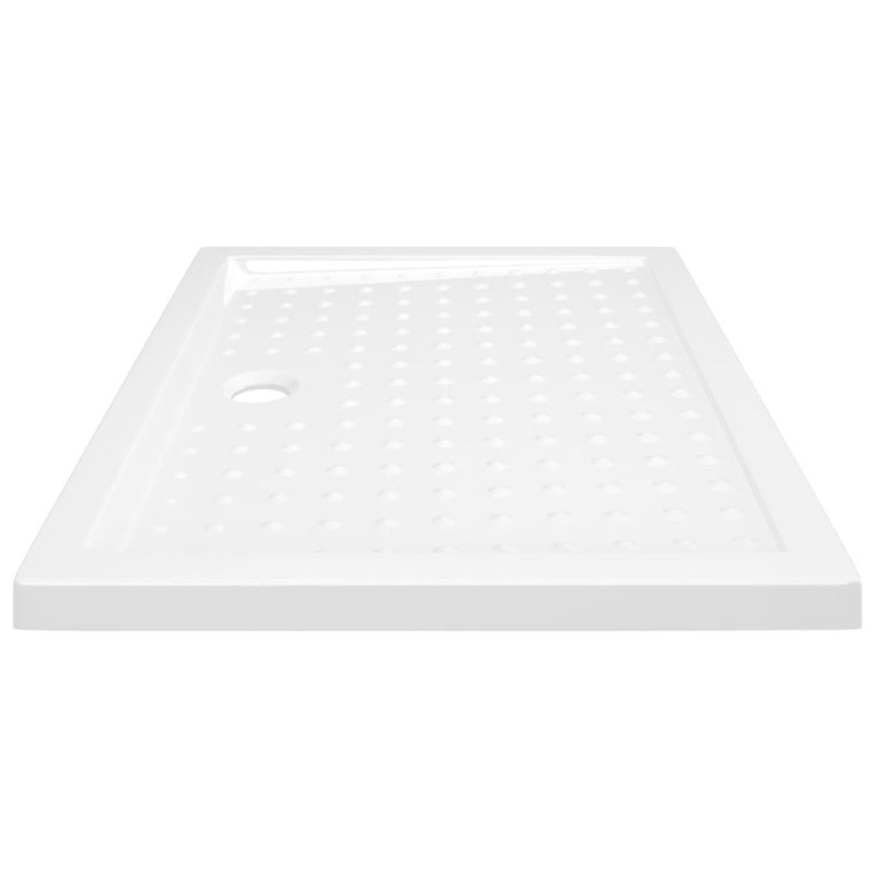 vidaXL Sprchová vanička s protišmykovými výbežkami biela 90x70x4 cm ABS