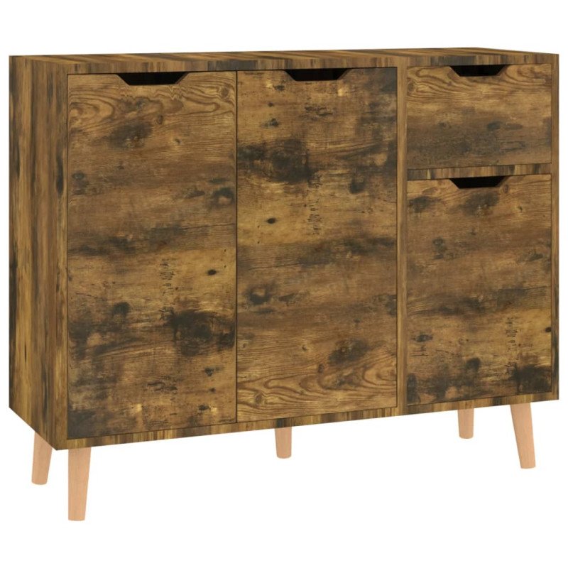 vidaXL Komoda, tmavý dub 90x30x72 cm, kompozitné drevo