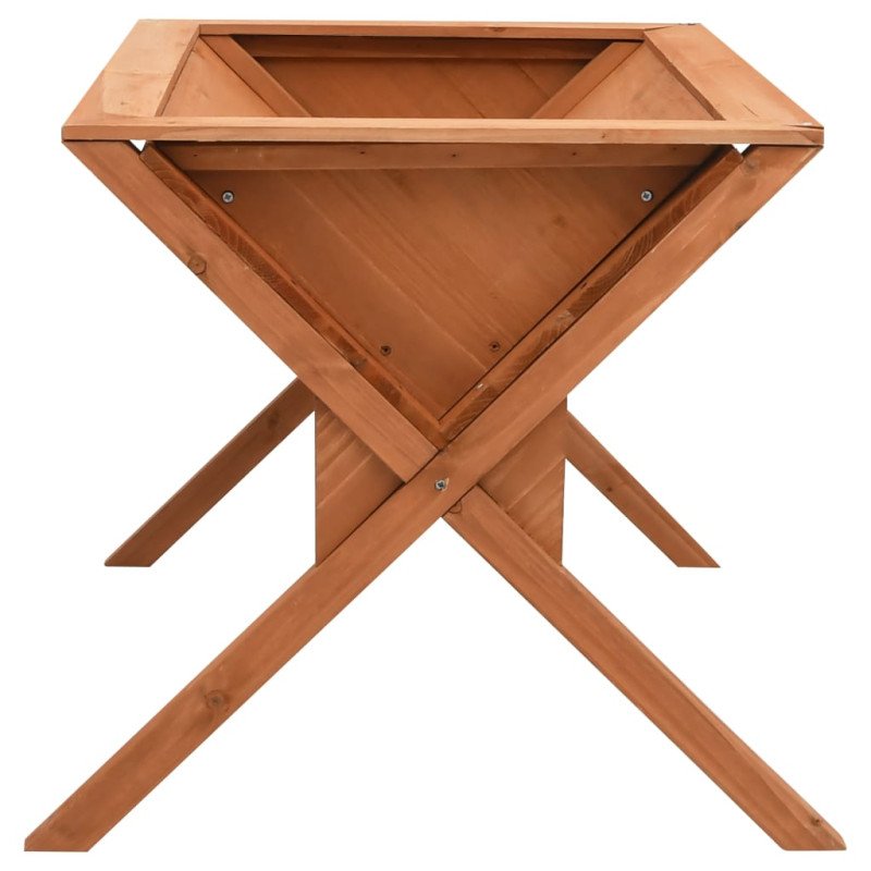 vidaXL Kvetináč 90x55x56 cm jedľové drevo