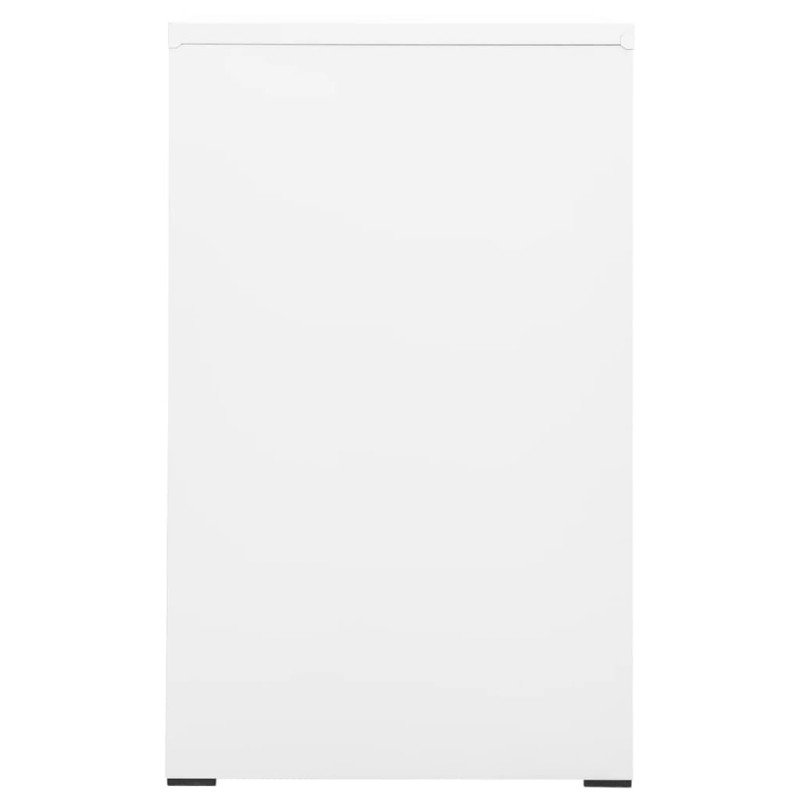 vidaXL Kartotéka biela 46x62x102,5 cm oceľová
