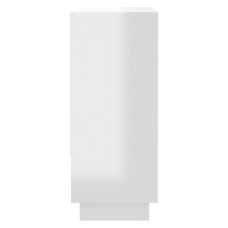 vidaXL Komoda lesklá biela 97x31x75 cm drevotrieska