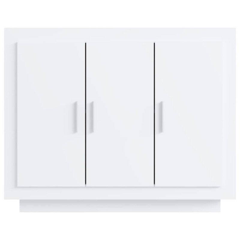 vidaXL Komoda lesklá biela 92x35x75 cm spracované drevo