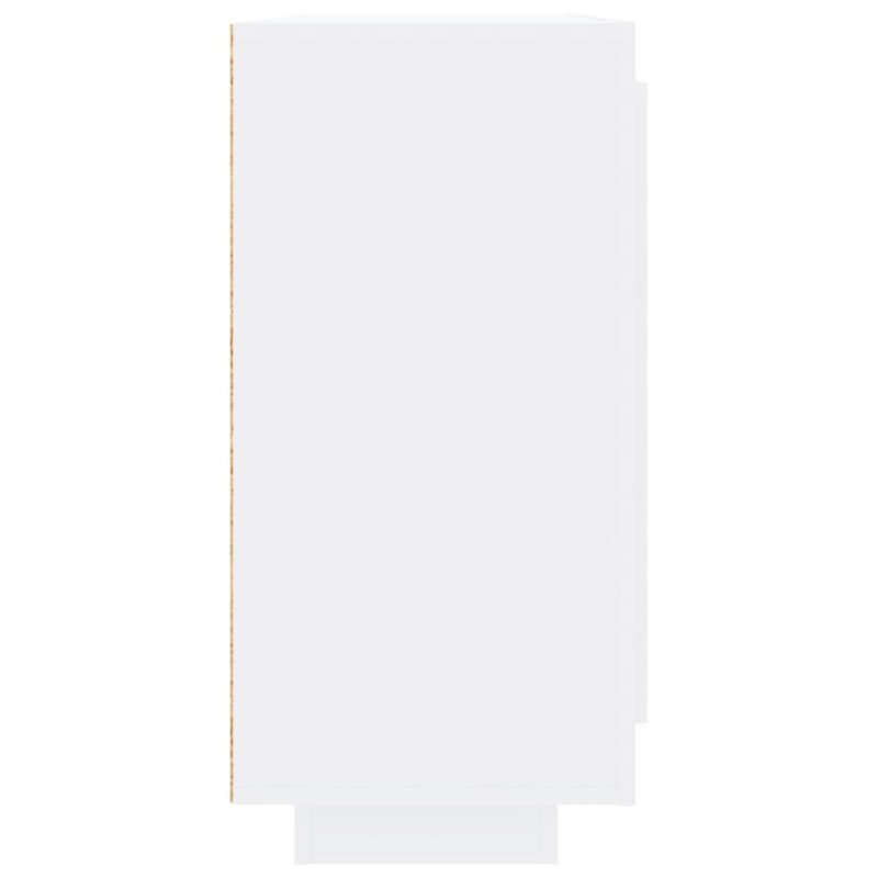 vidaXL Komoda lesklá biela 92x35x75 cm spracované drevo