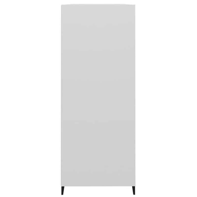 vidaXL Komoda lesklá biela 69,5x32,5x90 cm spracované drevo