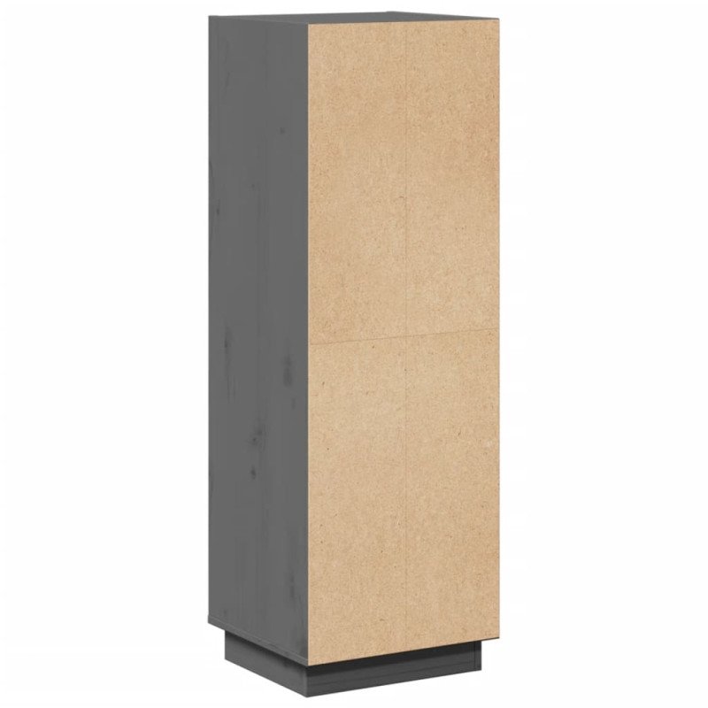 vidaXL Komoda sivá 37x34x110 cm masívna borovica