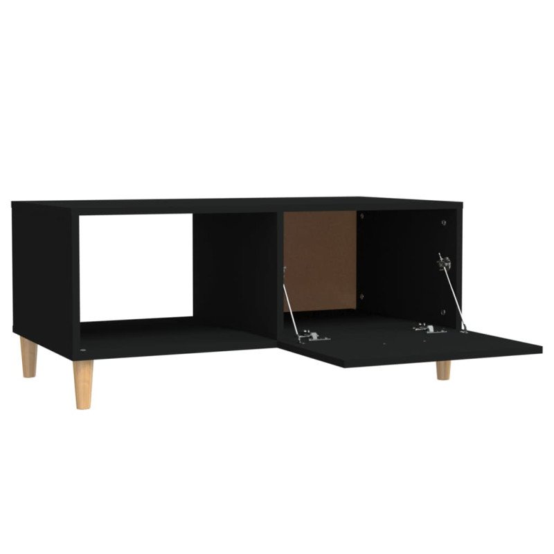 vidaXL Konferenčný stolík čierny 89,5x50x40 cm spracované drevo
