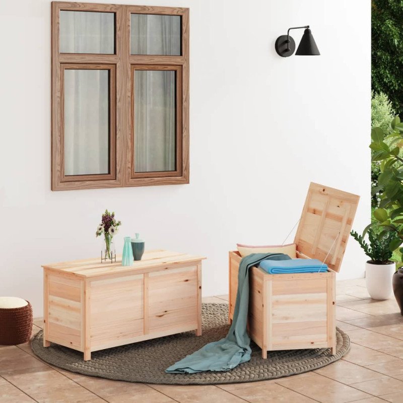 vidaXL Vonkajší box na vankúše 100x50x56 cm masívne jedľové drevo