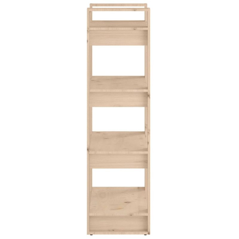 vidaXL Knižnica/deliaca stena 60x35x125 cm masívna borovica