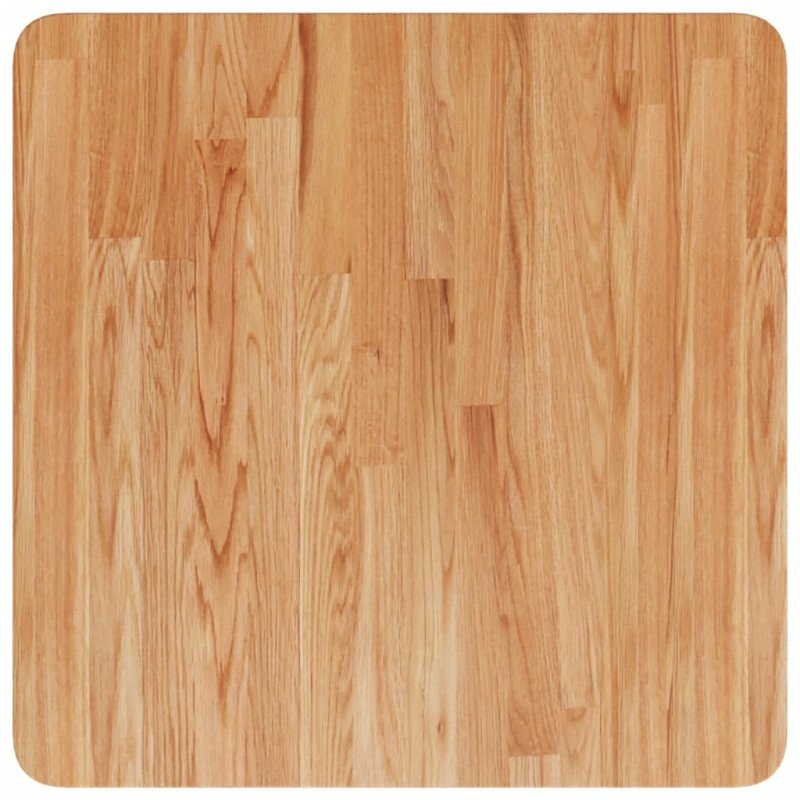 vidaXL Štvorcová stolová doska bledohnedá 50x50x1,5 cm lakovaný dub