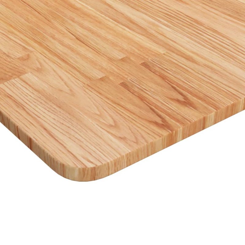 vidaXL Štvorcová stolová doska bledohnedá 50x50x1,5 cm lakovaný dub