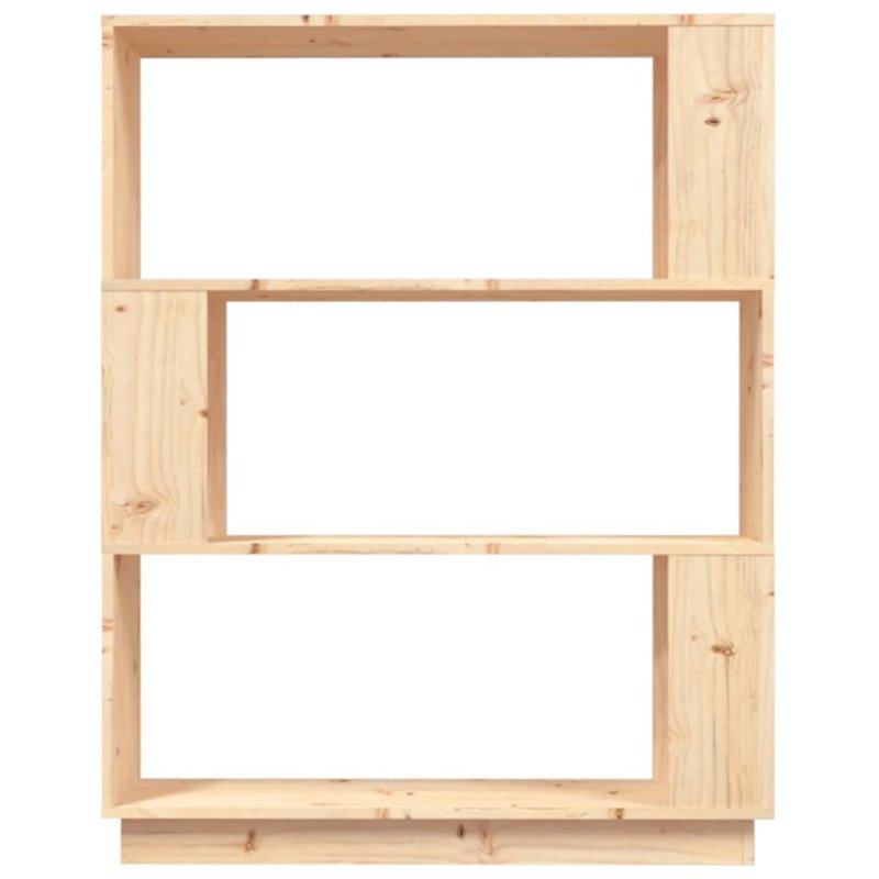vidaXL Knižnica/deliaca stena 80x25x101 cm masívna borovica