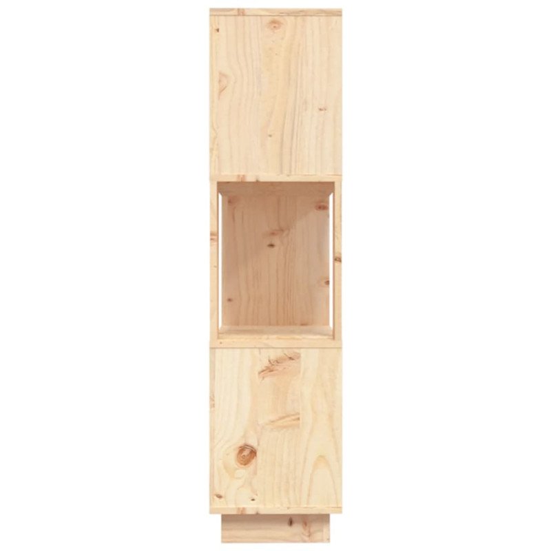 vidaXL Knižnica/deliaca stena 80x25x101 cm masívna borovica