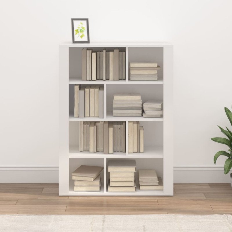 vidaXL Komoda biela 80x30x106 cm spracované drevo