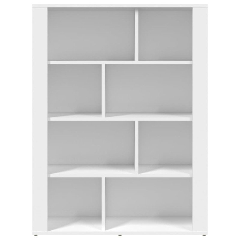 vidaXL Komoda biela 80x30x106 cm spracované drevo