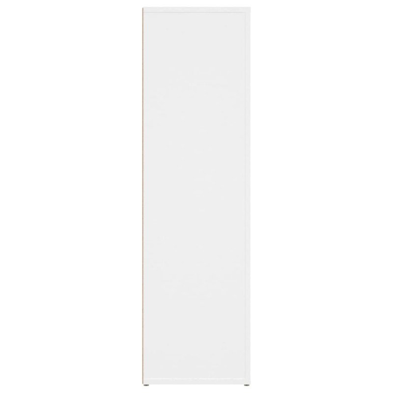 vidaXL Komoda biela 80x30x106 cm spracované drevo