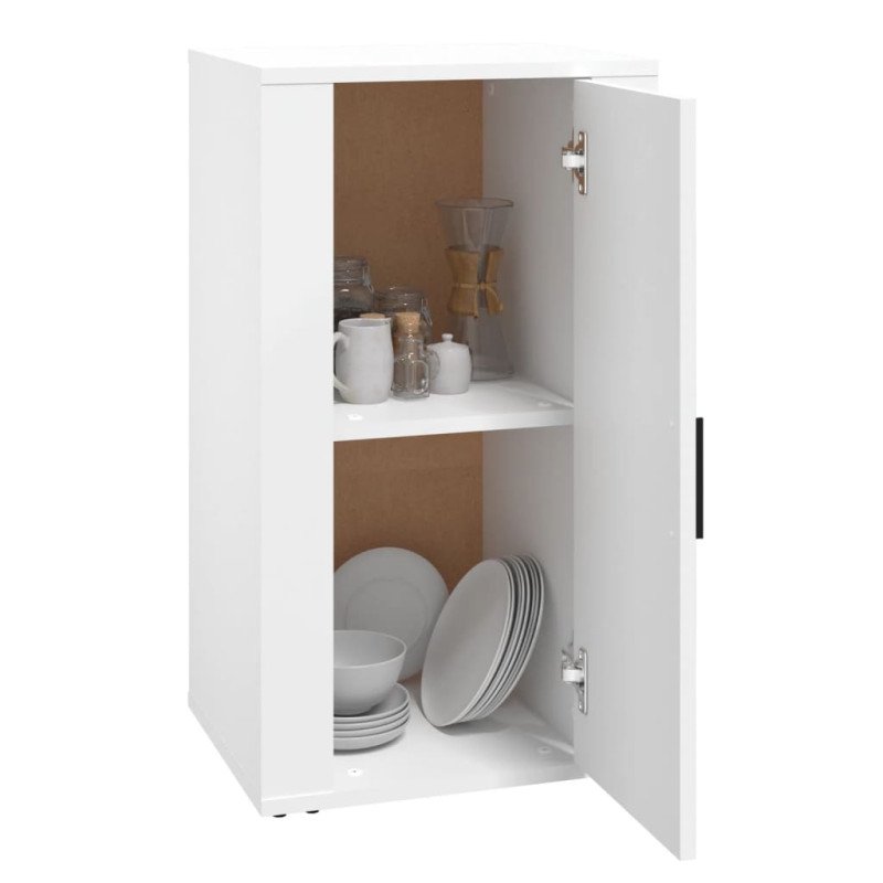 vidaXL Komoda biela 40x33x70 cm spracované drevo