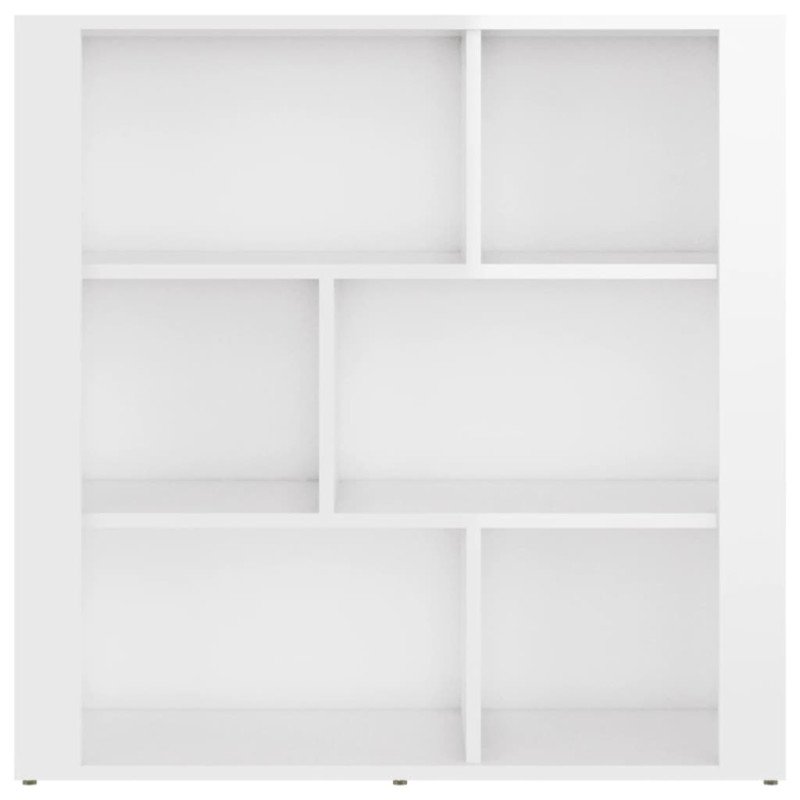vidaXL Komoda vysoký lesk biela 80x30x80 cm spracované drevo