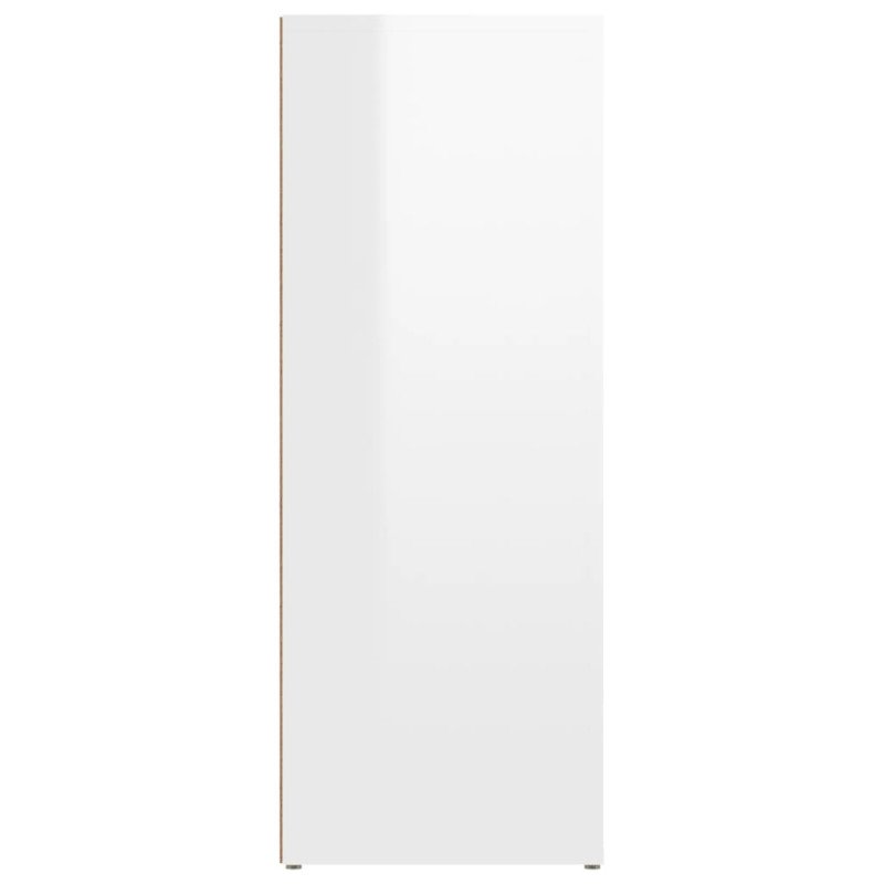 vidaXL Komoda vysoký lesk biela 80x30x80 cm spracované drevo