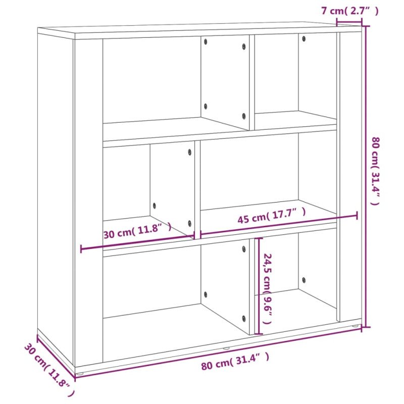 vidaXL Komoda vysoký lesk biela 80x30x80 cm spracované drevo