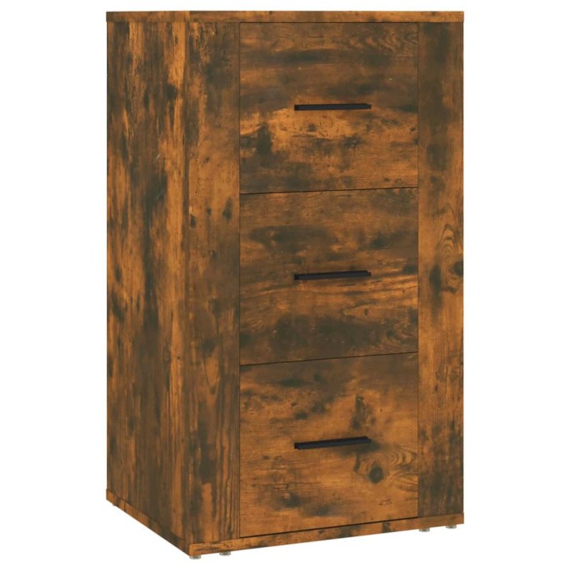vidaXL Komoda dymový dub 40x33x70 cm spracované drevo