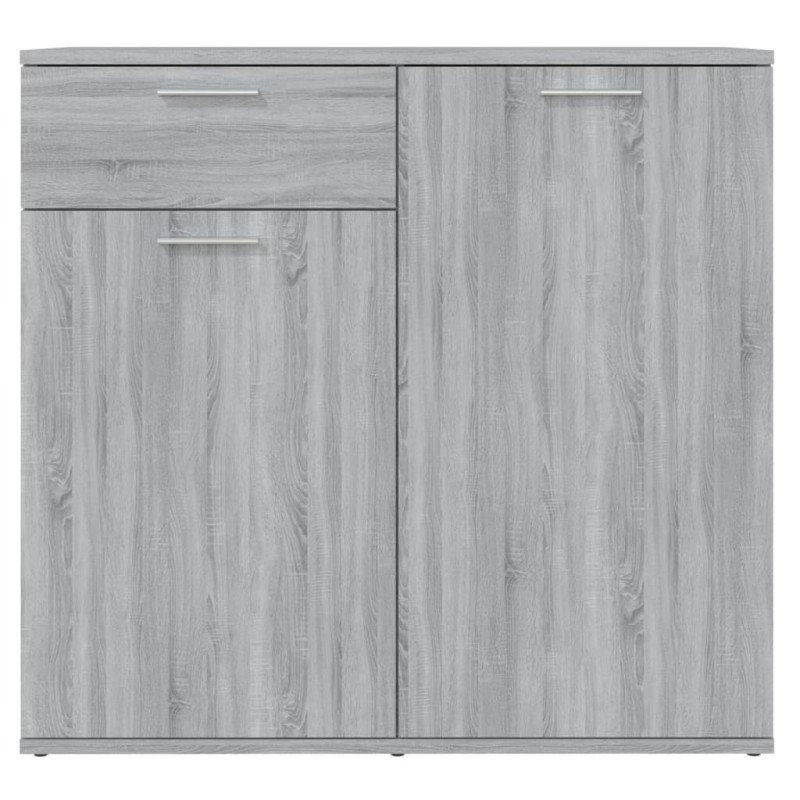 vidaXL Komoda sivá sonoma 80x36x75 cm spracované drevo