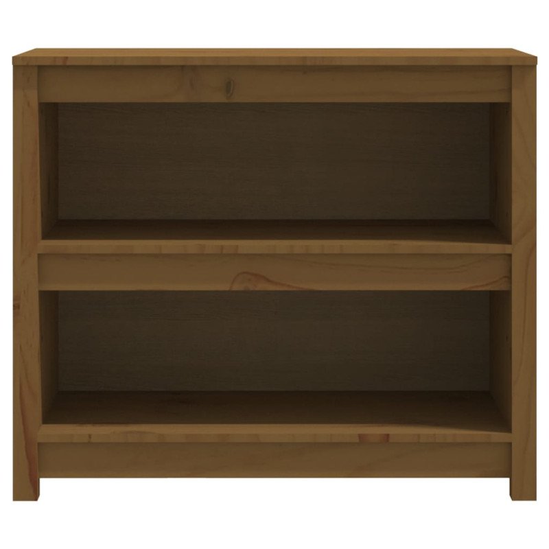 VidaXL Knižnica medovohnedá 80x35x68 cm masívna borovica