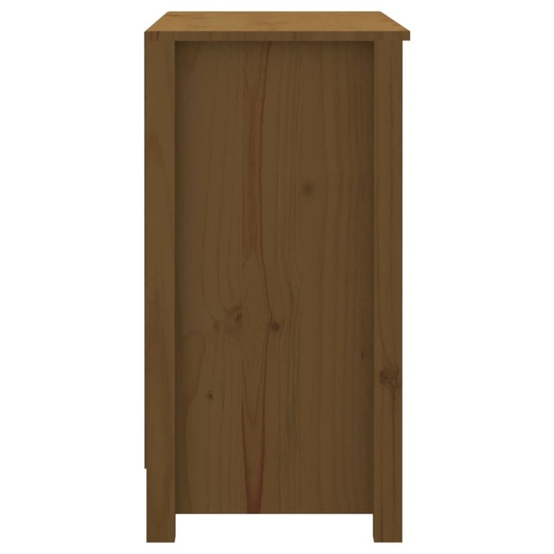 VidaXL Knižnica medovohnedá 80x35x68 cm masívna borovica