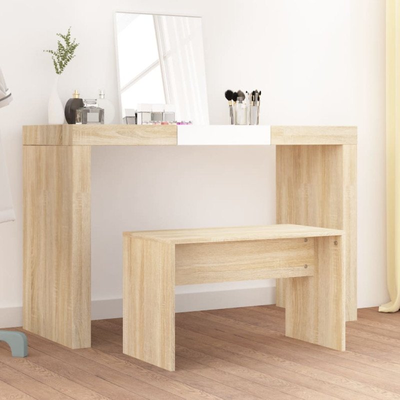 vidaXL Taburetka farba dubu sonoma 70x35x45 cm spracované drevo