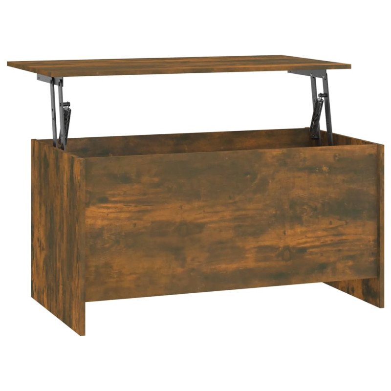 vidaXL Konferenčný stolík dymový dub 102x55,5x52,5 cm spracované drevo